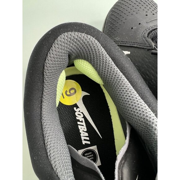 Nike Hyperdiamond 4 Elite Softball Cleats Women’s Size 9 Black CZ5917-005 Shoes - Picture 2 of 7